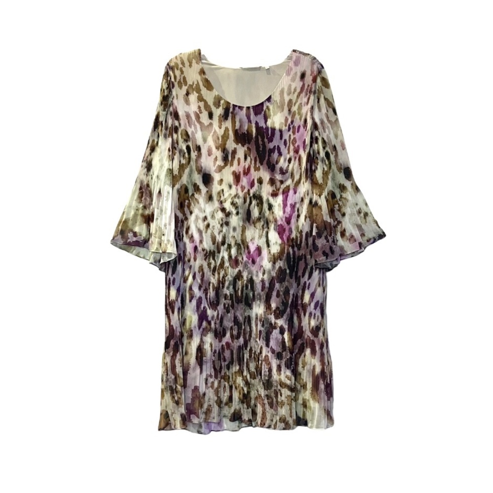 Soft Surroundings Colorful Abstract Print Midi Dress